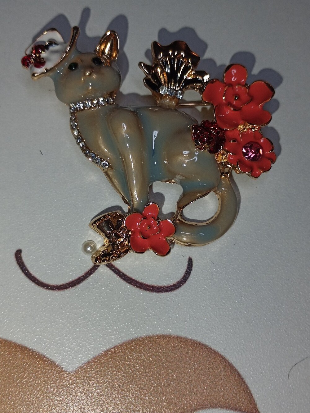 Cat Brooch Nwot